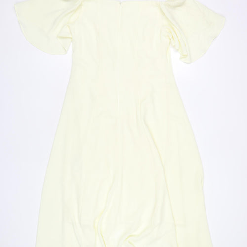 Coast Women's Yellow Off Shoulder Midi Dress