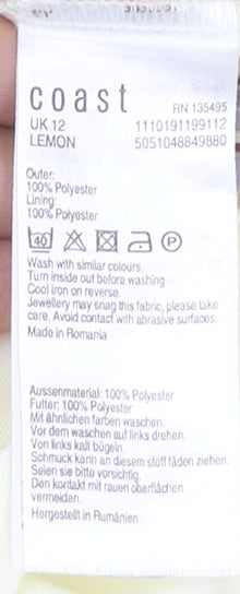 Coast Women's Yellow Off Shoulder Midi Dress