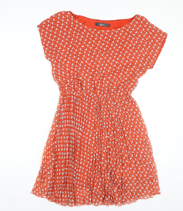 Jasmine London Red Polka Dot Shift Dress M Women's Casual