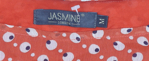 Jasmine London Red Polka Dot Shift Dress M Women's Casual