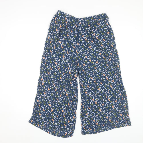 White Stuff Women's Blue Cropped Trousers, Size 10