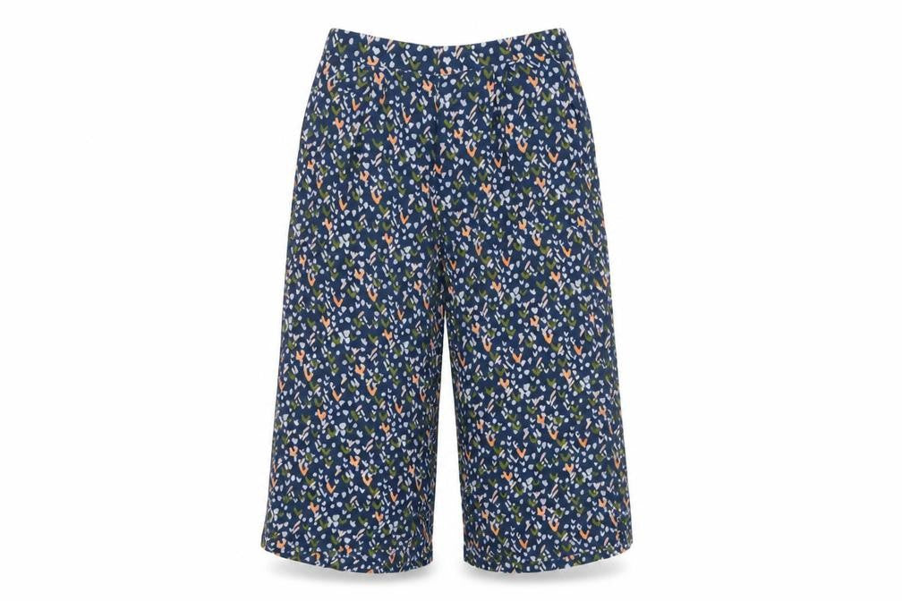 Front view of White Stuff Women's Blue Cropped Trousers, size 10