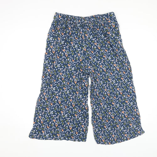 White Stuff Women's Blue Cropped Trousers, Size 10