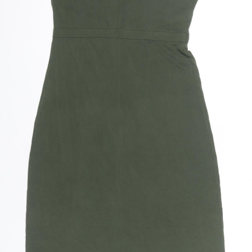Oasis Women's Green Sheath Dress, Size S, Knee Length