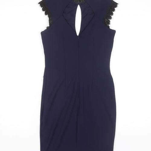Lipsy London Women Blue Bodycon Dress, UK 10