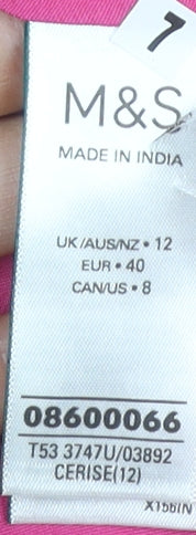 Marks and Spencer Women's Pink Dress Size 12