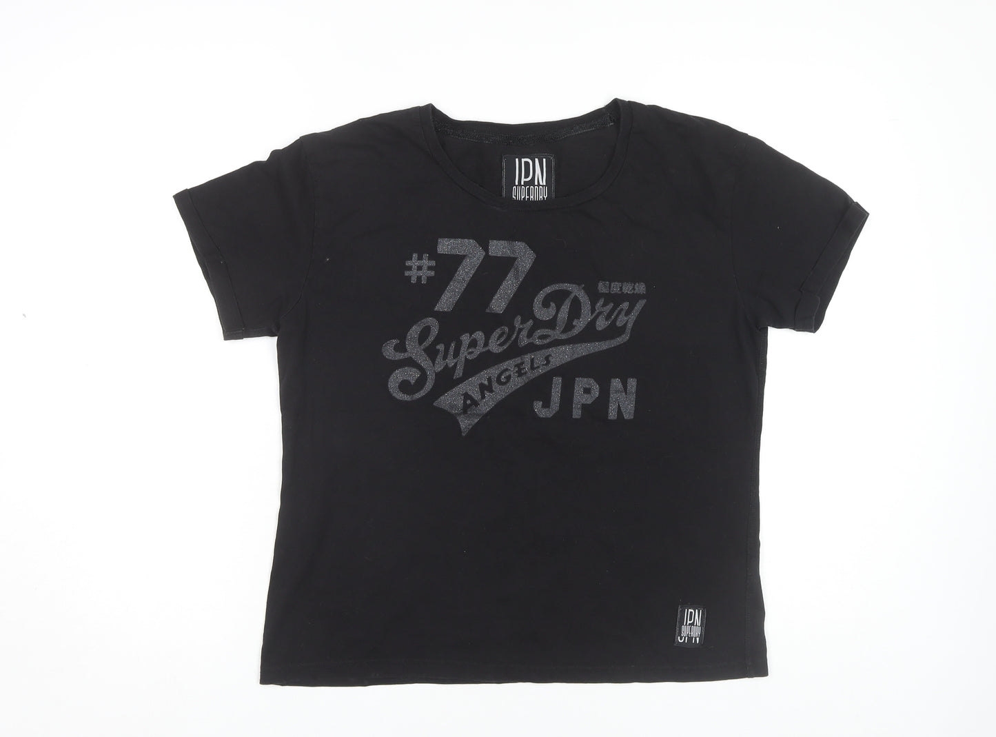 Superdry Women's Black Medium T-Shirt - Classic Casual
