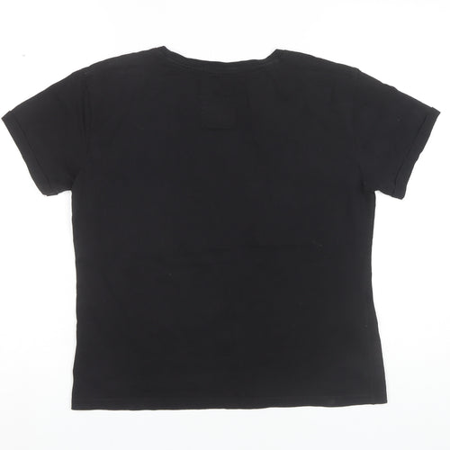 Superdry Women's Black Medium T-Shirt - Classic Casual