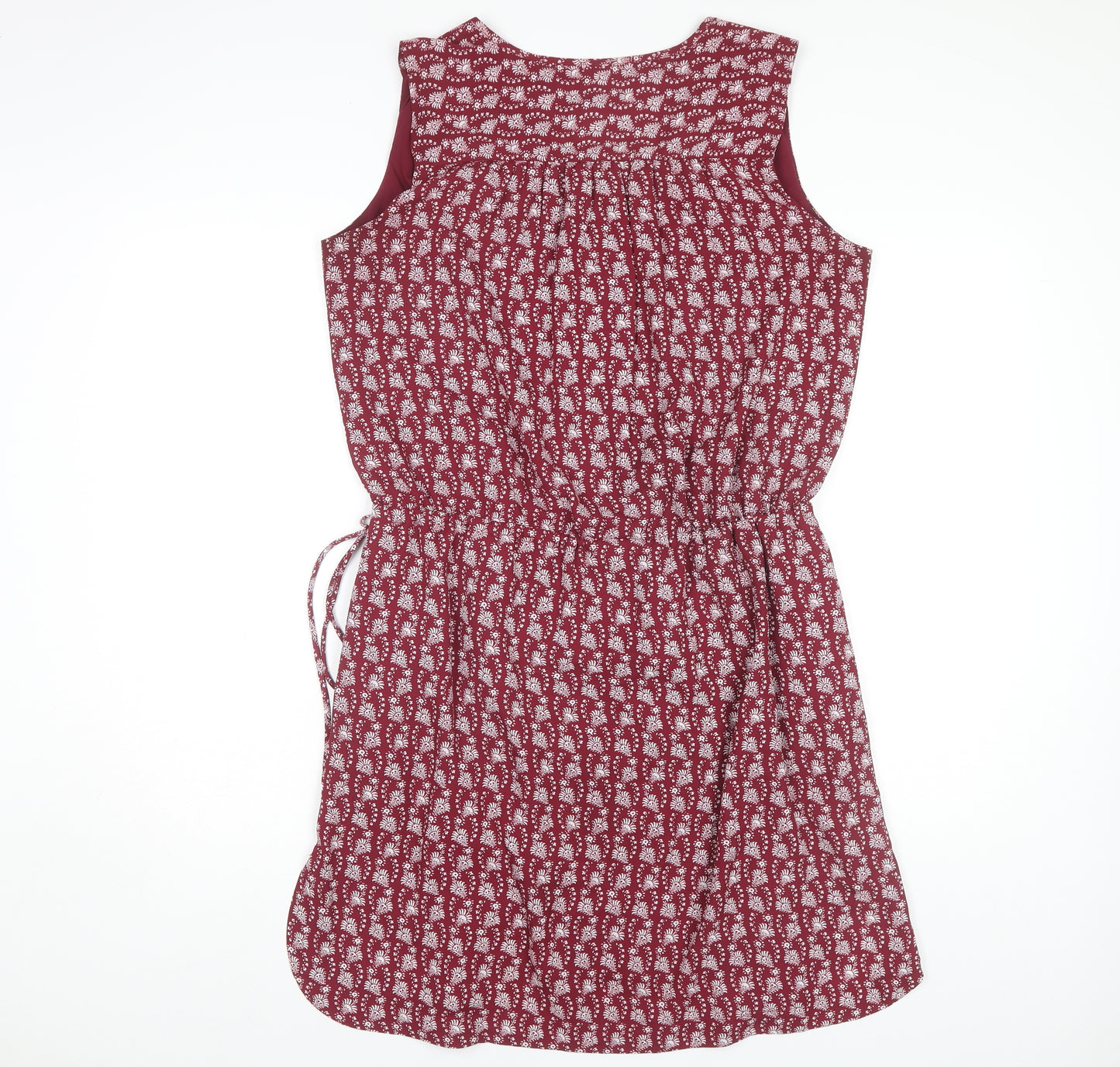 GAP Women's Red Floral Shift Dress M Summer