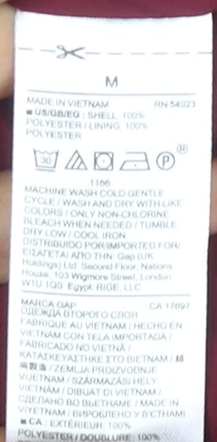 GAP Women's Red Floral Shift Dress M Summer