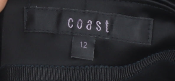 Coast Black Strapless Dress Women Size 12