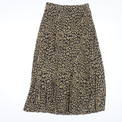Marks and Spencer Women's Black Animal Print Skirt Size 8