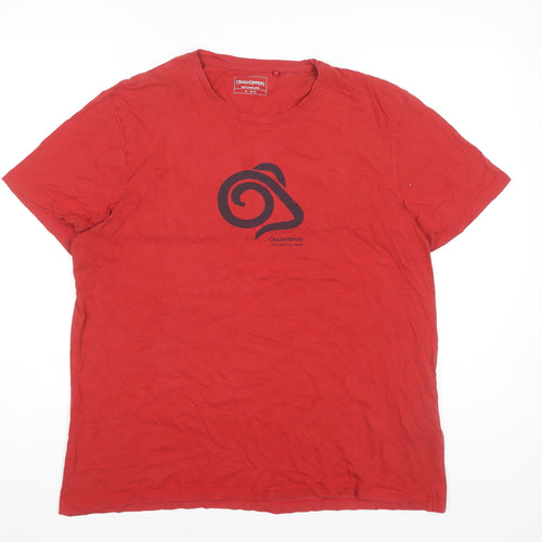 Craghoppers Men's Red Short Sleeve T-Shirt XL