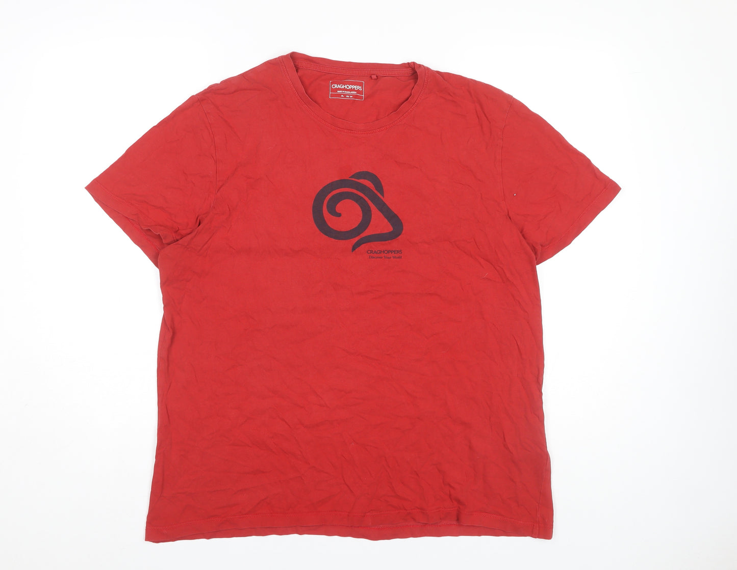 Craghoppers Men's Red Short Sleeve T-Shirt XL