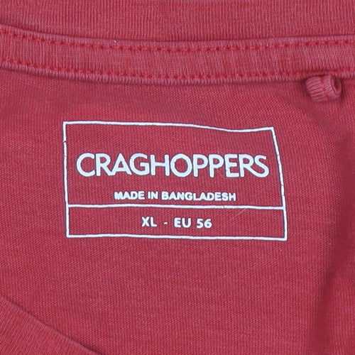 Craghoppers Men's Red Short Sleeve T-Shirt XL