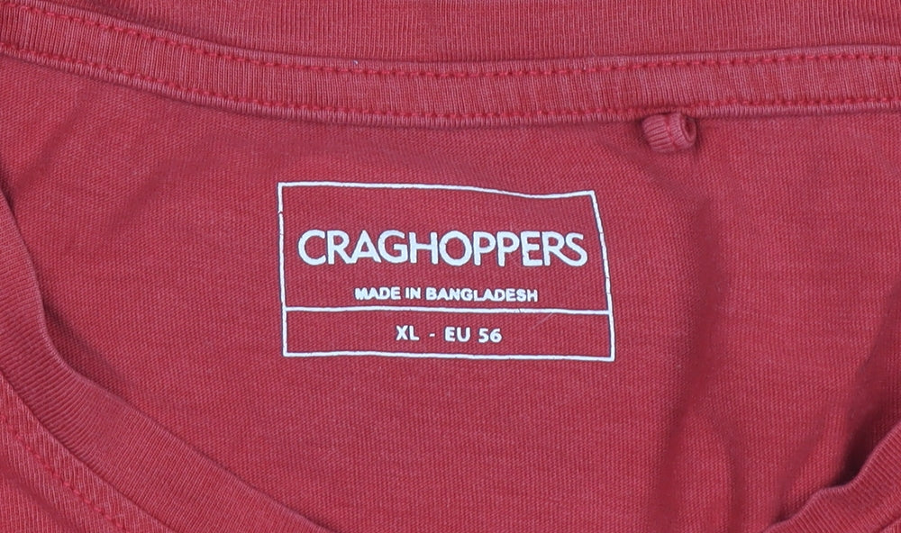 Craghoppers Men's Red Short Sleeve T-Shirt XL
