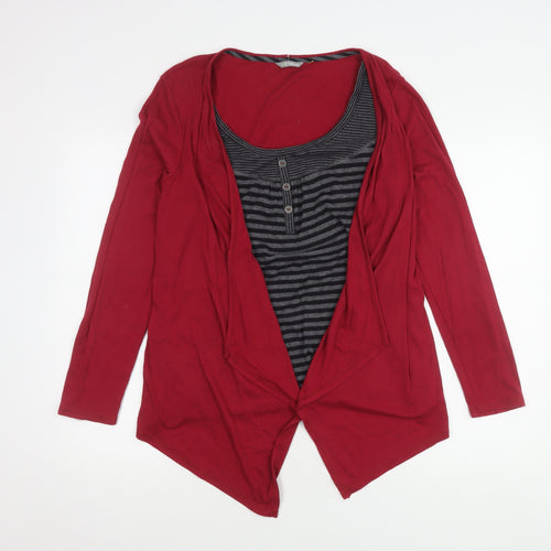 Marks and Spencer Women's Red Cardigan, Size 16