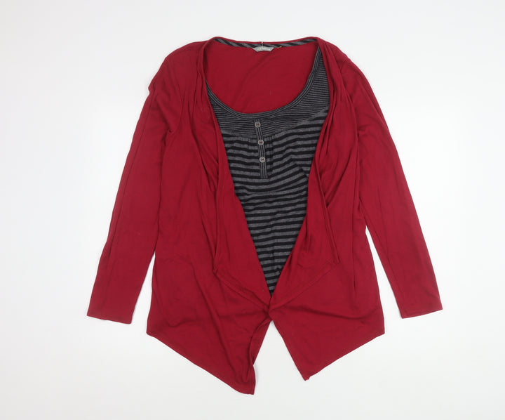 Marks and Spencer Women's Red Cardigan, Size 16
