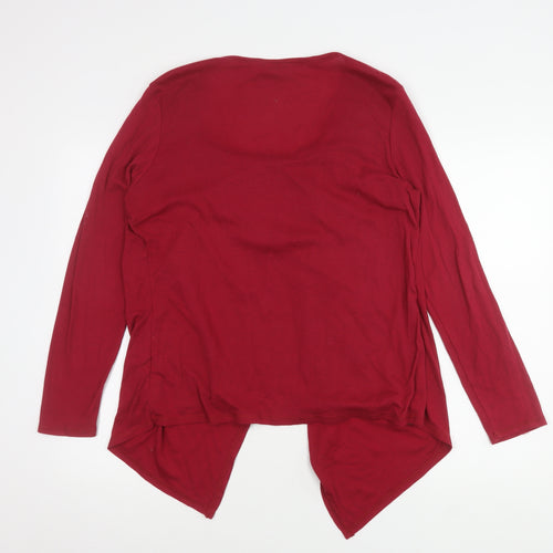 Marks and Spencer Women's Red Cardigan, Size 16