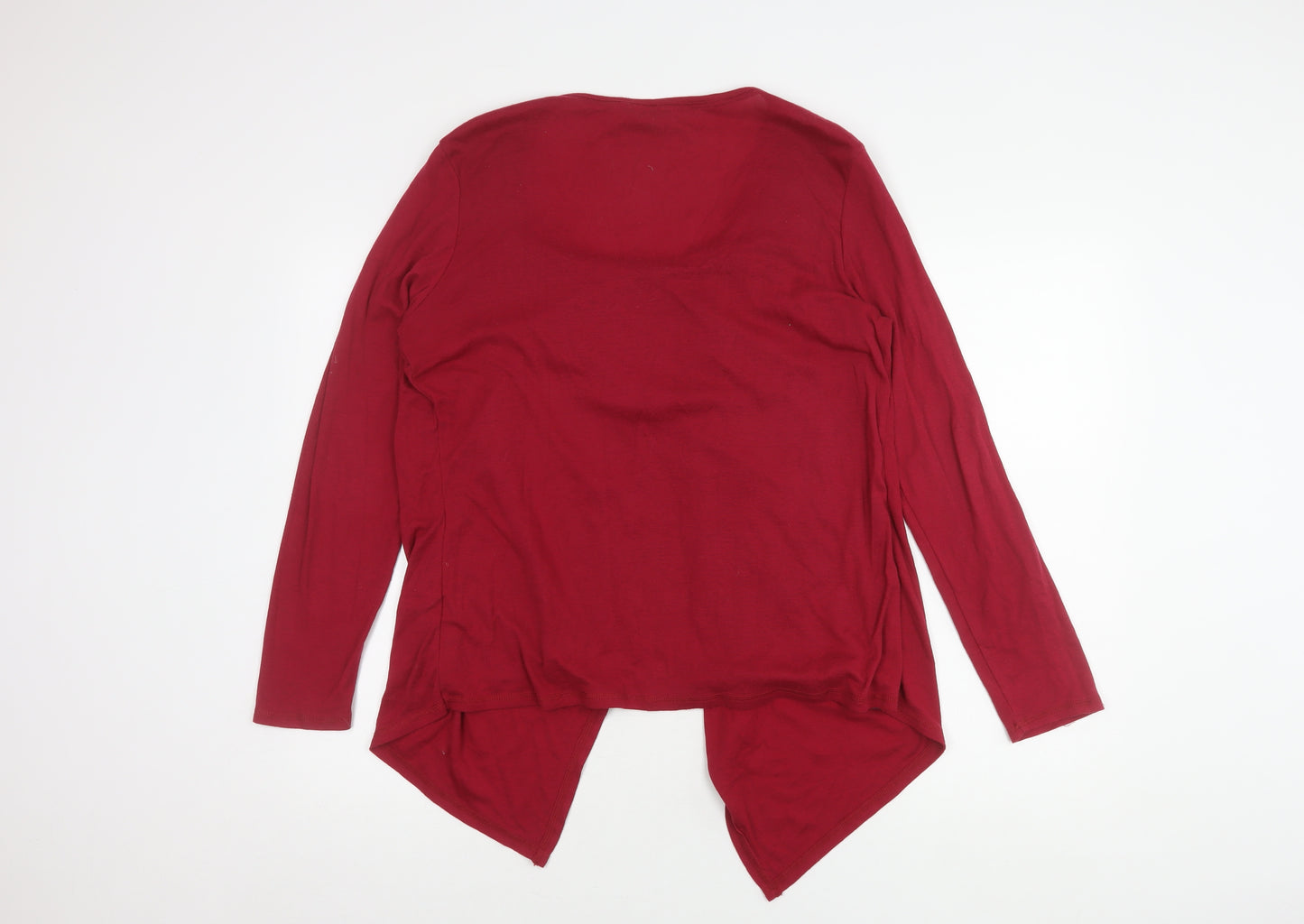 Marks and Spencer Women's Red Cardigan, Size 16
