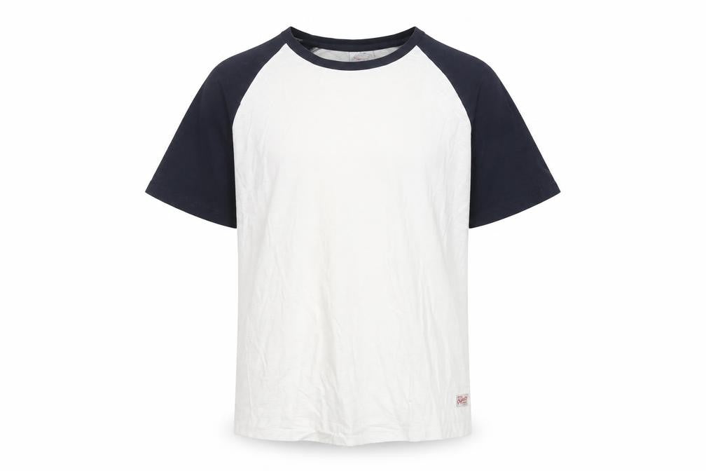 Front view of Jack & Jones Men's S White Black Crew Neck T-Shirt