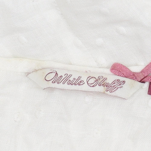 White Stuff Women's White Linen Dress, Size 12