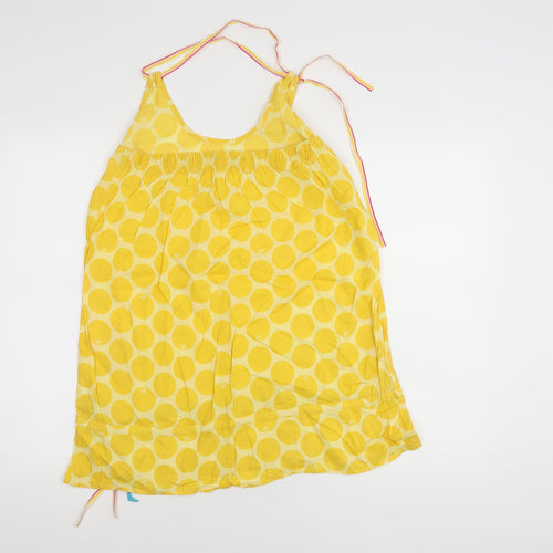 Rip Curl Women's Yellow Polka Dot Tank Top XL