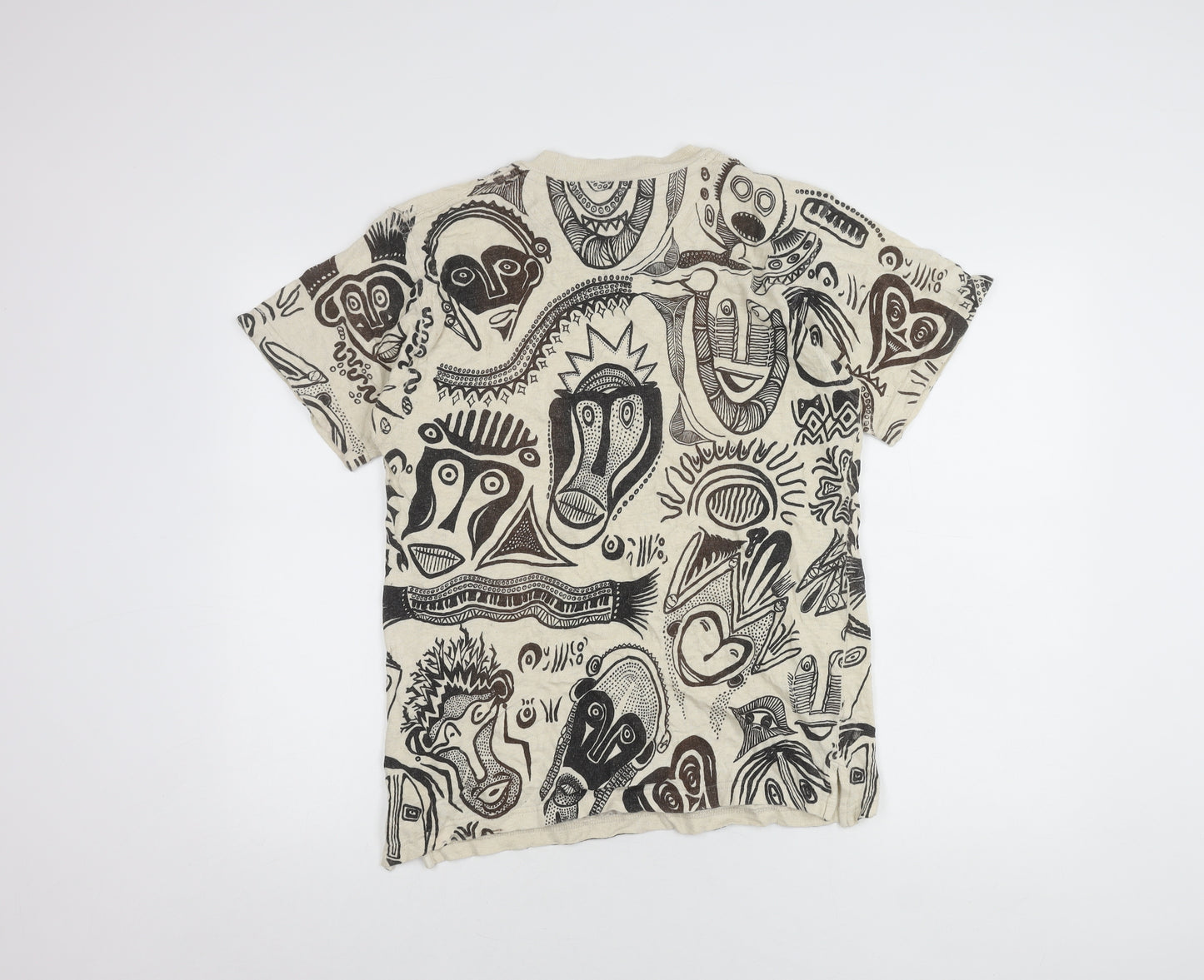 Natural Hemp Beige Art T-Shirt for Unisex Adults