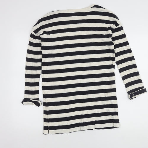 Topshop Women Striped Jumper 10 Multicoloured