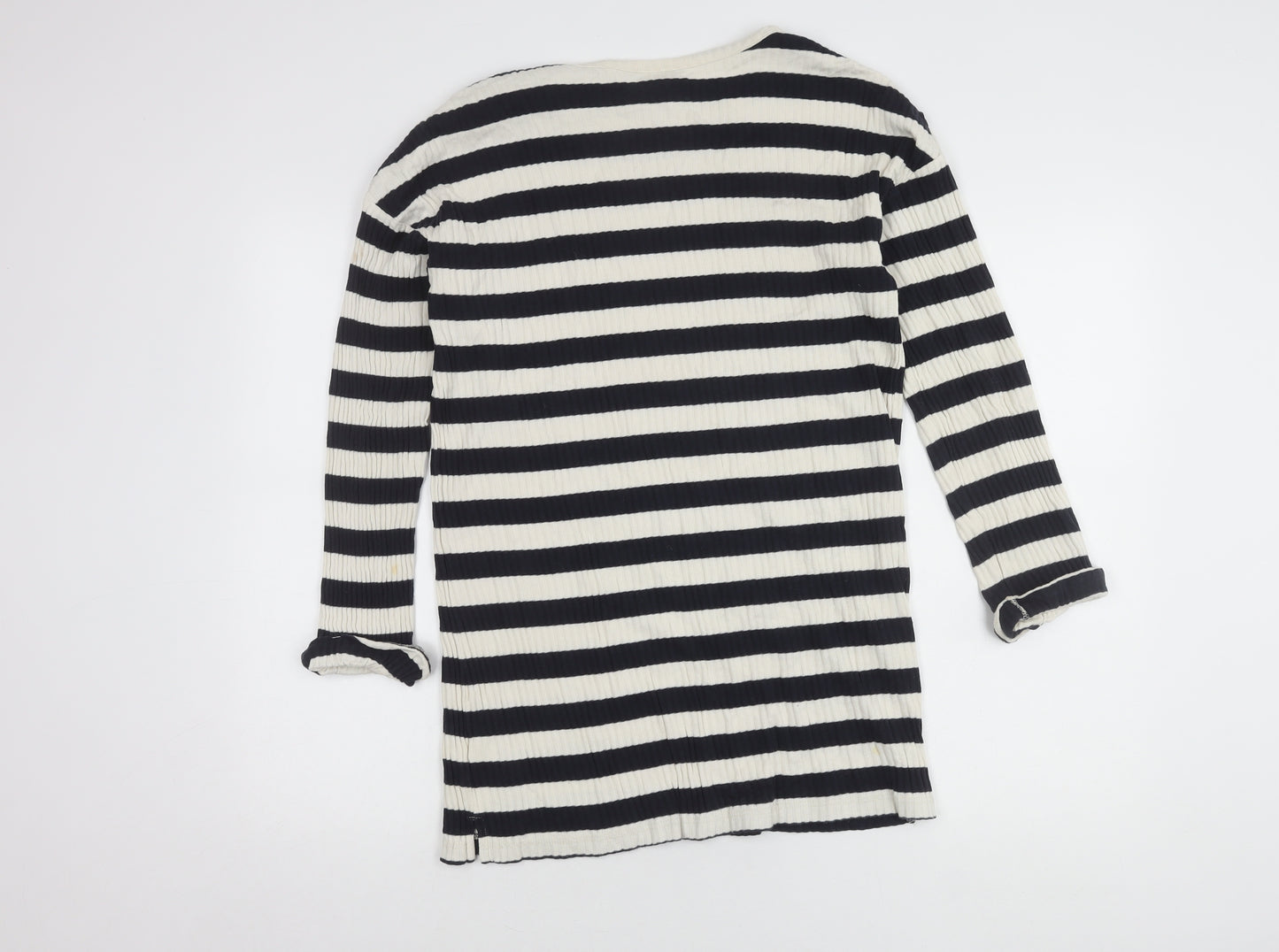 Topshop Women Striped Jumper 10 Multicoloured