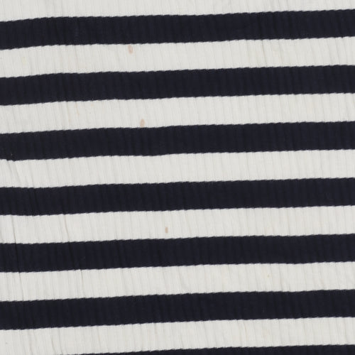 Topshop Women Striped Jumper 10 Multicoloured