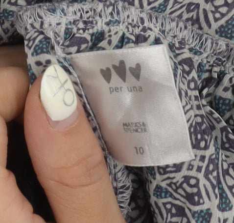 Marks and Spencer Women's Multicoloured Tunic - Size 10