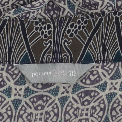 Marks and Spencer Women's Multicoloured Tunic - Size 10