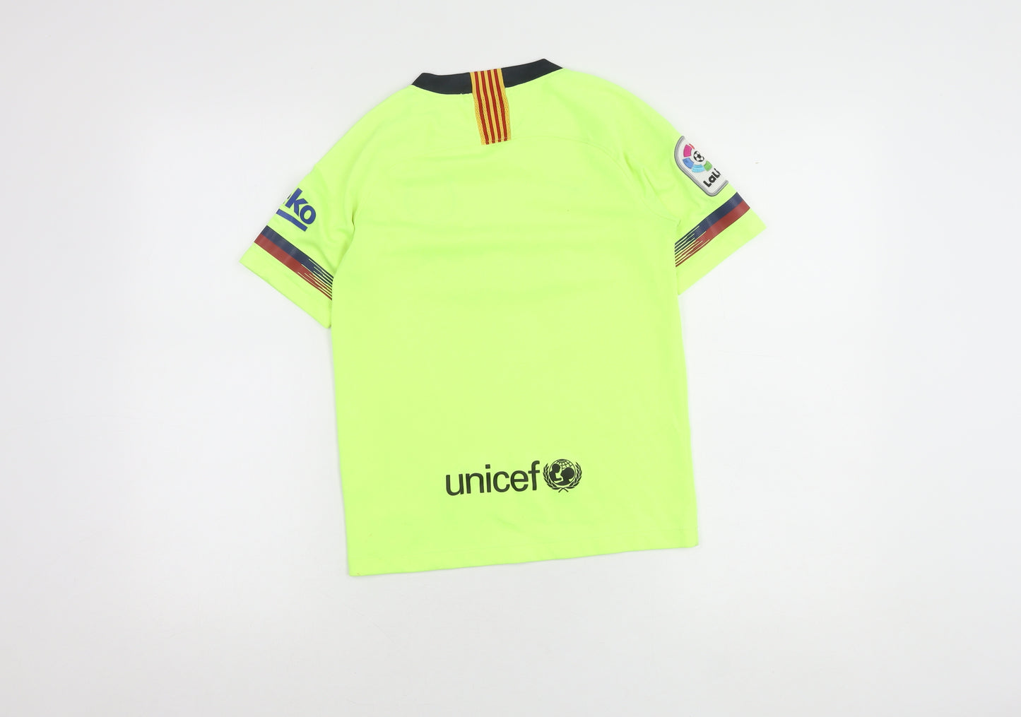 Nike Boys Green Football Jersey M Short Sleeve Athletic Tee