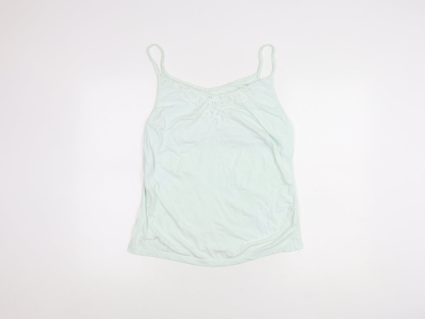 Crew Clothing Women's Blue Camisole Tank, Size 16 Cotton Elastane