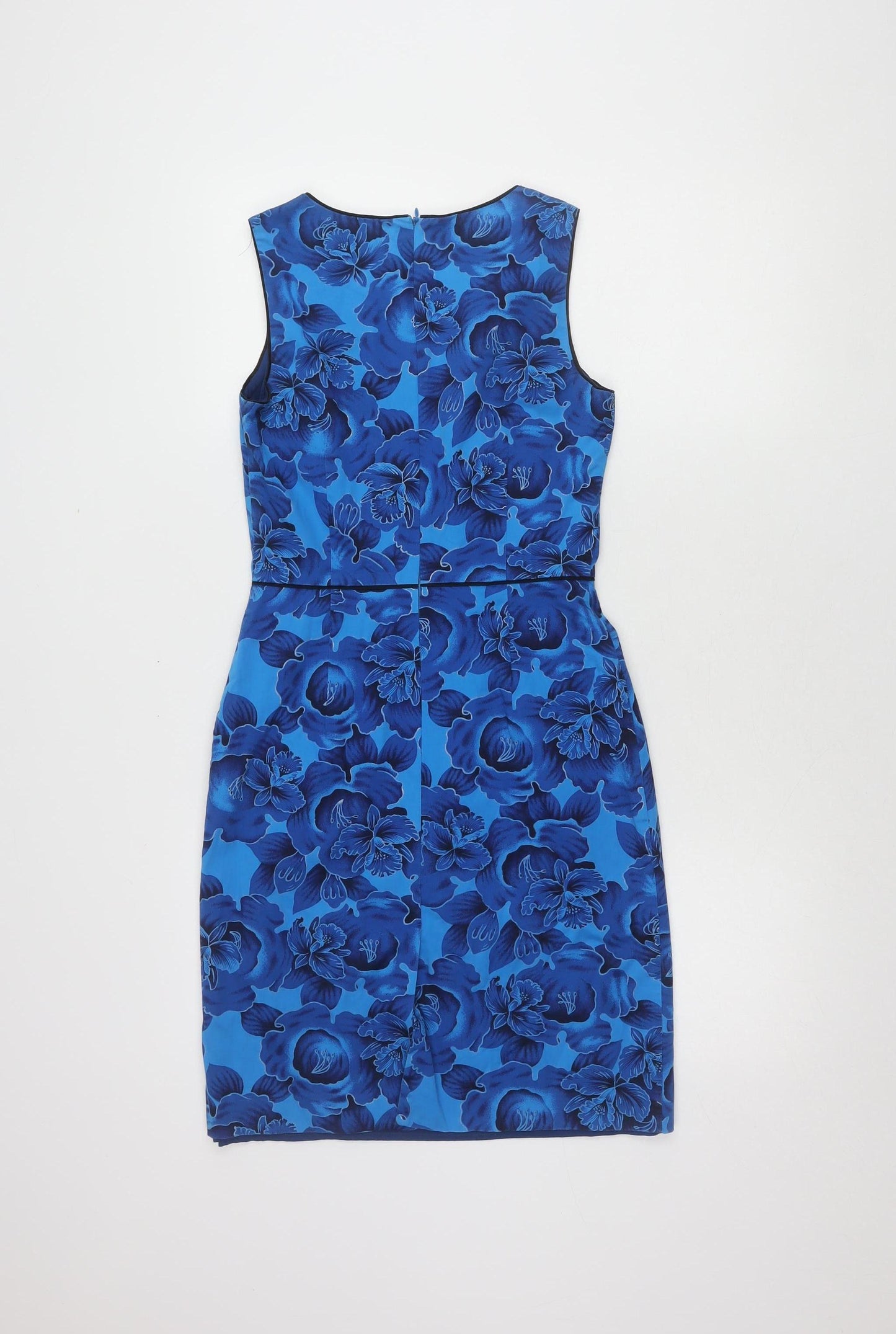 Oasis Women's Blue Floral Sheath Dress, Size 8