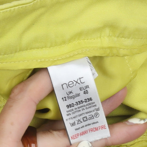 Next Women's Green Chino Trousers Size 12