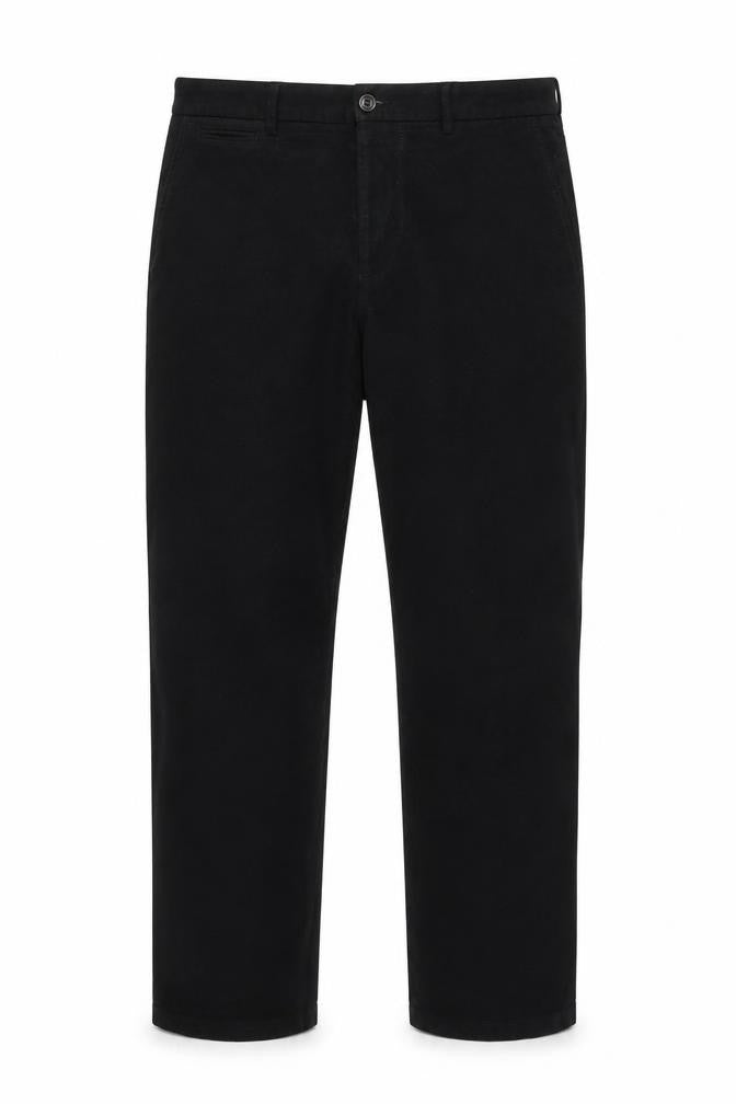 Front view of Marks & Spencer Men's Black 2XL Trousers with Pockets