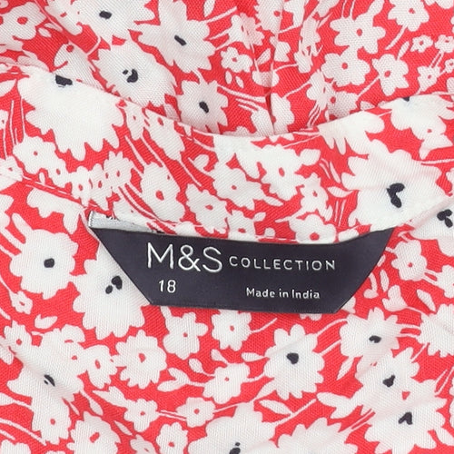 Marks and Spencer Women's Floral Blouse, Size 18, Viscose