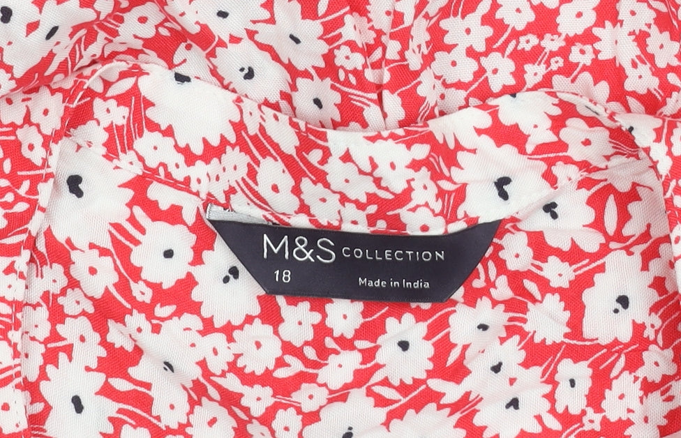 Marks and Spencer Women's Floral Blouse, Size 18, Viscose