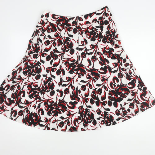 Bm Women's Multicoloured Floral Skirt Size 12