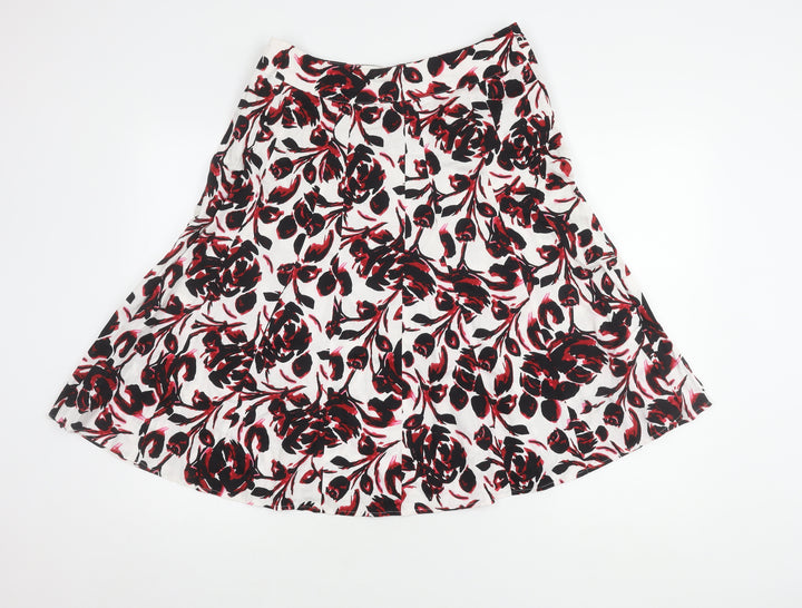 Bm Women's Multicoloured Floral Skirt Size 12