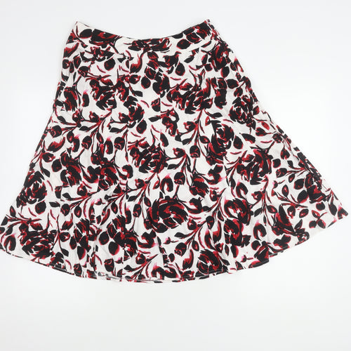 Bm Women's Multicoloured Floral Skirt Size 12