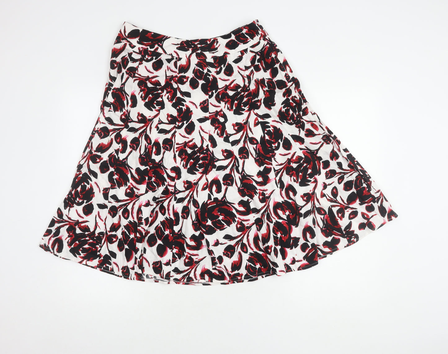 Bm Women's Multicoloured Floral Skirt Size 12