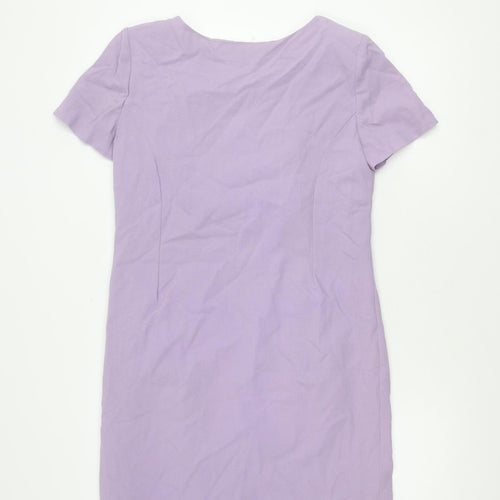 Jacques Vert Women's Purple Short Sleeve Dress, Size 12