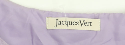 Jacques Vert Women's Purple Short Sleeve Dress, Size 12