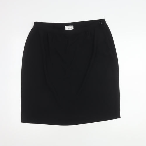 Frank Usher Women's Black Knee Length Pencil Skirt