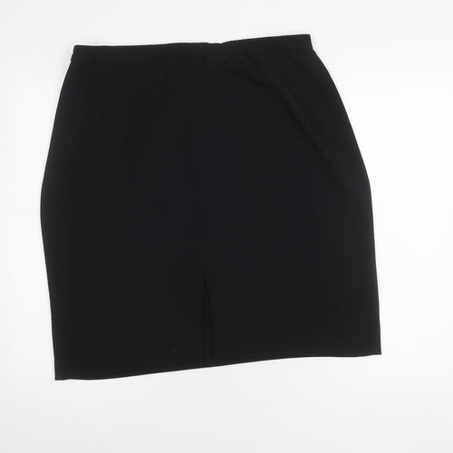 Frank Usher Women's Black Knee Length Pencil Skirt