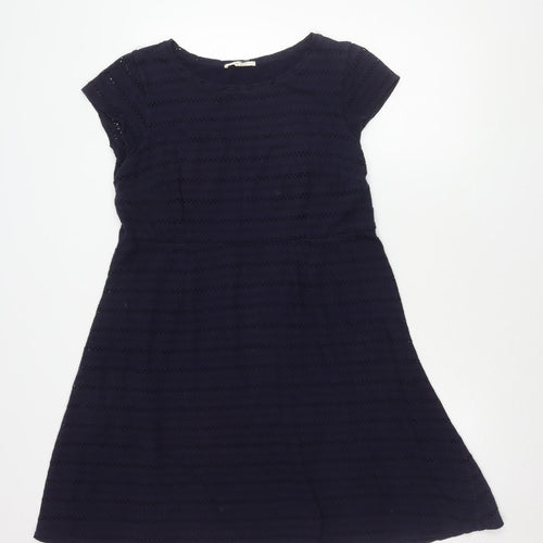 White Stuff Women’s Blue Sleeveless Knit Dress