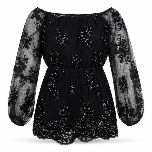 Love & Other Things Women Black L Sequin Party Dress